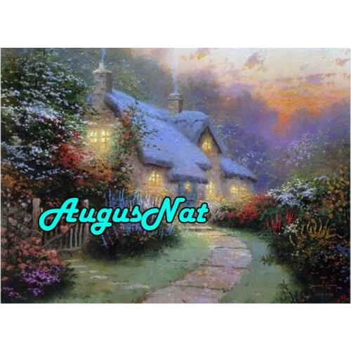 Monet diamond painting cottage diamand embroidery cabin landscape sticker diamant dot puzzle picture diamant oil piant by number