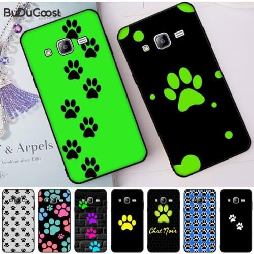Cat footprints dog paw prints Soft Phone Case Cover For Samsung Galaxy J7 J6 J8 J4 J4Plus J7 DUO J7NEO J2 J7 Prime