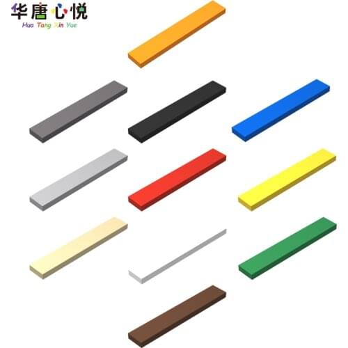 MOC 6636 Accessories 1x6 Light Panel 20PCS/Set Flat Tile Assemble Parts Building Blocks Childs Gifts Educational Toys Accessory