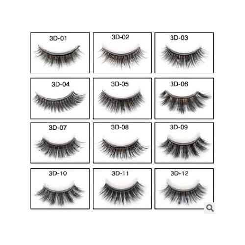 30Pair/lot 3D Auto-stick No Glue Speed Wear Recyclable False Eyelash Synthetic Fiber Crisscross Eyelash Extensions Makeup HA1866