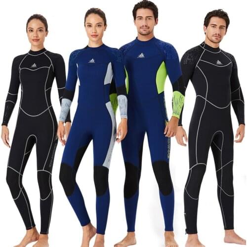 3MM Men Women Premium Neoprene Wetsuit Scuba Diving Thermal Winter Warm Wetsuits Full Suit Swimming Surfing Kayaking Equipment