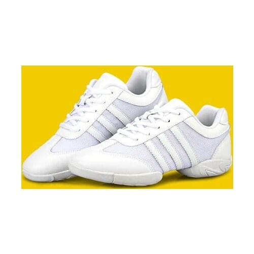 Competitive Aerobics Shoes Woman Soft Bottom Cheerleading Sneakers Shoes Training Square Dance Shoes Female Adult Gym Shoes