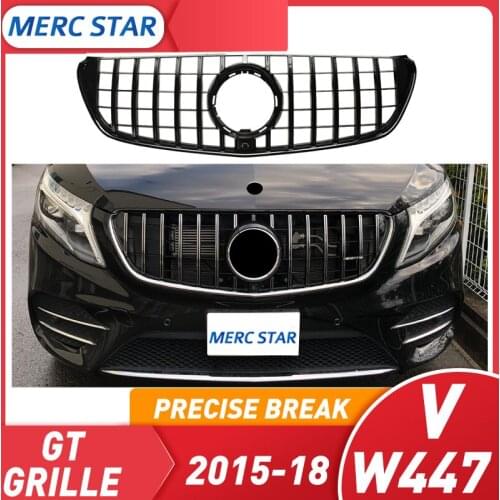Rejilla de plástico de carreras para V250 AMG, parrilla deportiva de lujo V220d 2011-18, para clase V, W447 V, clase GT, GT R
