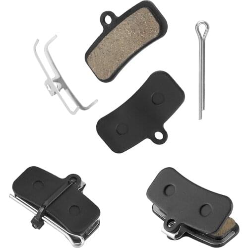 1 Pair Bicycle Resin Semi-metallic Hydraulic Disc Brake Pads Kit For AHIMANO SAINT M810 M820 ZEE M640 Cycling Riding Accessories