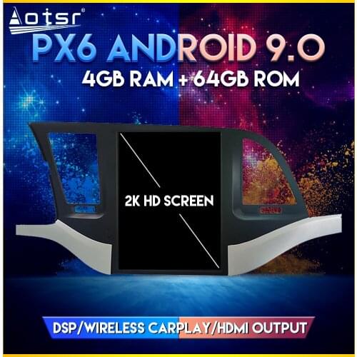 PX6 Car GPS Navi Radio For Hyundai Elantra 2016-2018 Android 9.0 Tesla style Vertical screen GPS Navigation Player DSP CARPLAY