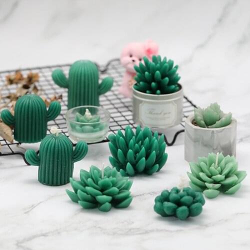 Handmade 3D Muti-meat Plants Silicone Soap Mold Flower Shape Candle Mould Baking Tools For Wedding Cake Decorating