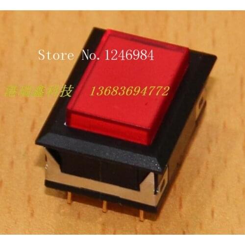 [SA]Dual trigger with no lock reset rectangular red button switch Taiwan Deli Wei dailywell--5pcs/lot