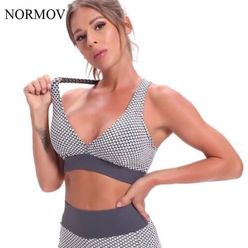 NORMOV Sexy Bras Women Beautiful Back Sports Fitness Femme Bralette Comfort Without Steel Ring Backless Women Bras