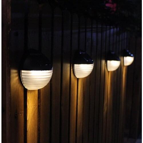 LED Solar Powered Wall Mount Light Outdoor Waterproof Garden Yard Fence Lamp Corrugated Solar Wall Spotlight Fence Lights