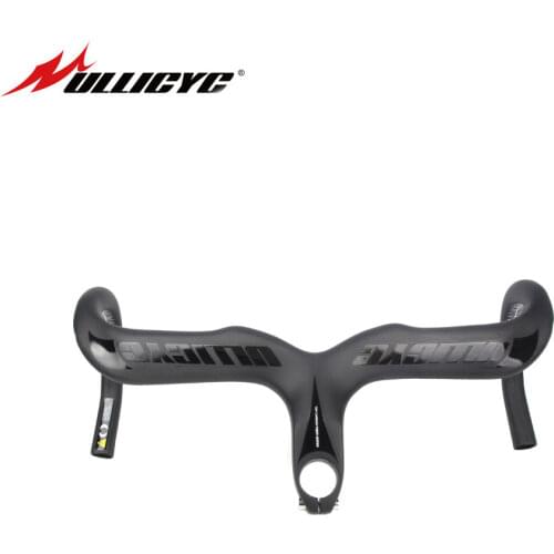 Ullicyc Black Road Carbon Handlebar Road Bike Bent Bar Carbon Road Bicycle Handlebar Bike Accessories Matt
