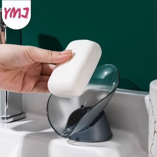 Leaf Shape Soap Box Bathroom Soap holder Dish Storage Plate Tray Bathroom Soap Holder Case Bathroom Supplies Bathroom Gadgets