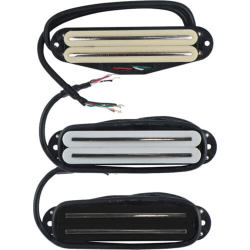 Humbucker Pickup Dual Hot Rail High Output Guitar Single Coil Size for Squier Strat 4 Wire Magnetic Electric Guitar Accessories