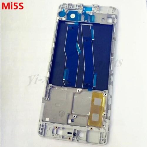 1pcs Middle Frame Bezel Housing For Xiaomi mi5s m5s mi 5s LCD Screen Holder Middle Frame Replacement Parts with White/Black
