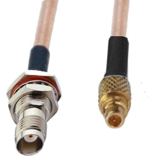 10pcs MMCX Male to TNC Female O-ring Adapter Connector Coax RG316 Jumper Pigtail Cable 10/15/20/30/50CM