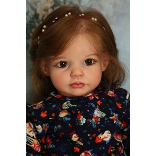 26 Inch Bebe Reborn Accessories DIY Blank Kit 65 CM Toddler Princess Fresh Color Soft Touch Unpainted Unfinished Doll Parts