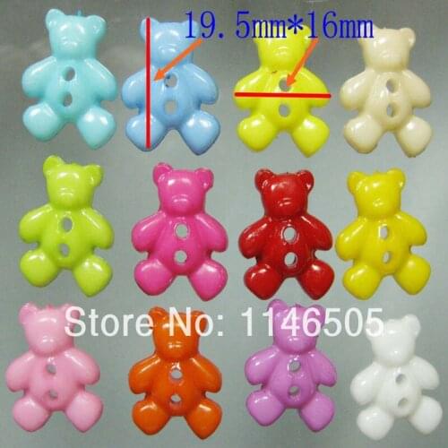 50pcs/lot Random Mixed Nylon Cartoon Button 2 Holes Sewing Craft Ornament for Clothing Accessories Buttons 16*19.5mm
