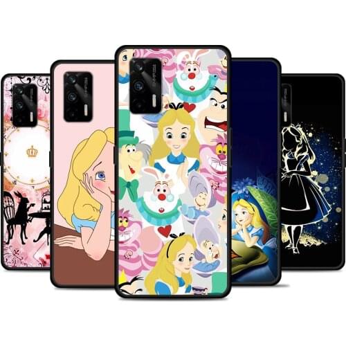 Alice in Wonderland For Realme 8 GT Neo Flash Edition Explorer Master Q3 Pro Narzo30 C21 C11 C20A C21Y Phone Case