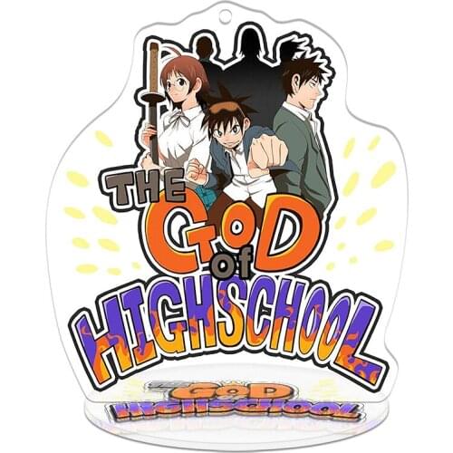 The God of High School Anime Action Figure Toy Acrylic Keychain Decorative Ornaments