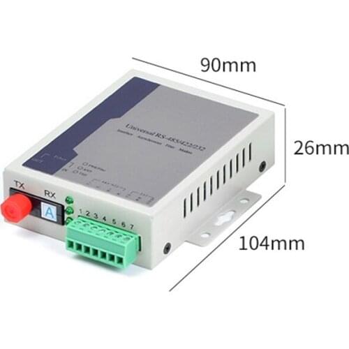 Free Shipping 5pcs/lot Two-way RS485/422/232 optic fiber converter modem Optical transceiver data fiber optic transceiver