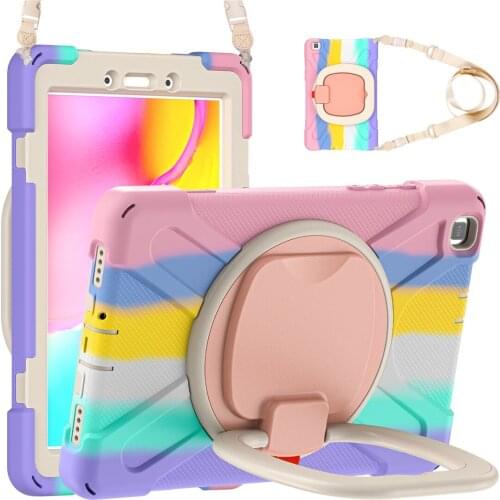 Case for Samsung tab A SM-T290 SM-T295 Rugged Full Body Folding Handle Strap Kickstand Cover for Samsung galaxy tab A 8.0 2019