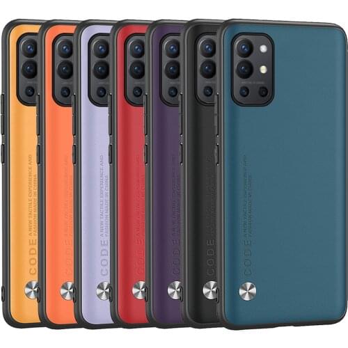Luxury Leather Case For OnePlus 9 Pro 9R 9Pro Shockproof Protection Silicone Back Cover Phone Case For One Plus 9 Pro 9 R Coque