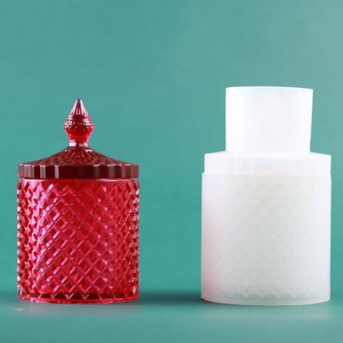 Candy Storage Bottle Mold for Jewelry Making Cut Mold Epoxy Uv Gift Box Jewelry Tools Moulds
