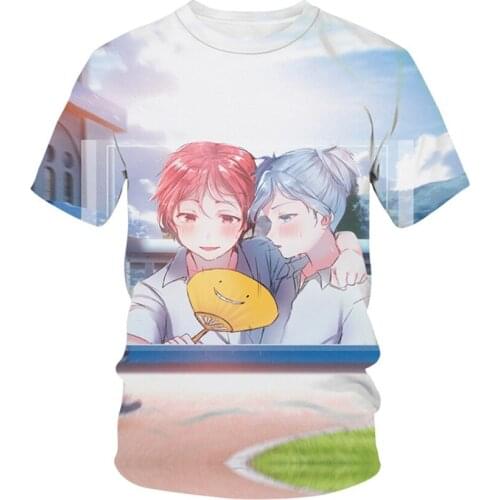 Assassination Classroom 3D Printed T-Shirt Men Women Fashion Casual Short Sleeve Streetwear Anime Harajuku Hip Hop Tees Tops