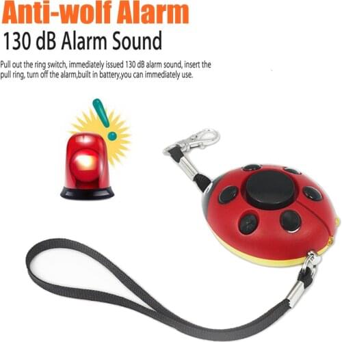 Scream Loud Keychain Emergency Alarm Self Defense Alarm 130dB Beetle Girl Women Security Protect Alert Personal Safety Alarms