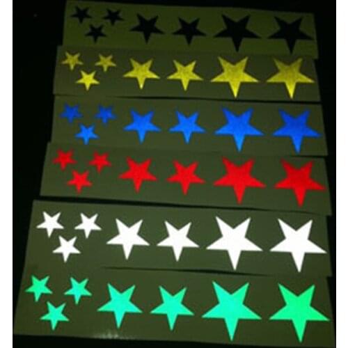 H299 Free shipping the skateboard sticker pentagram reflector mountain bike car motorcycle all can use