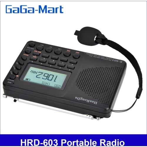 HRD-603 Portable Radio AM/FM/SW/BT/TF Pocket Radio USB MP3 Digital Recorder Support TF Card Bluetooth