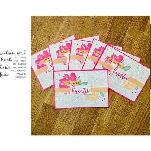 Beautiful German Letters Cutting Diary Stamps For Scrapbooking Stamps Embossing Mold DIY Paper Cards Craft Cutting New 2021