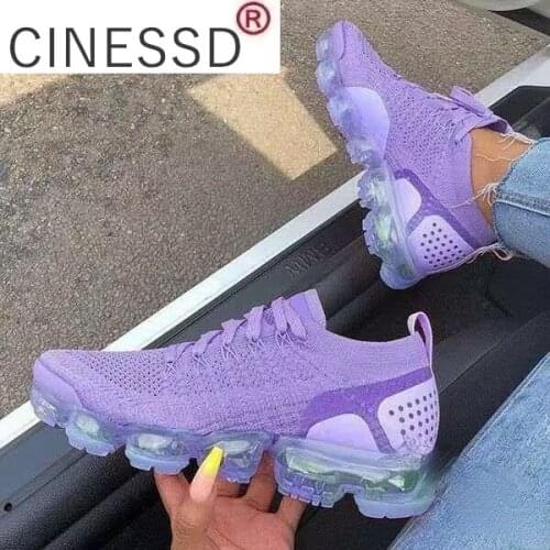 Fashion Women Shoes Spring White Chunky Sneakers Woman Lace Up Purple Pink Casual Shoes Platform Designer Wedge Vulcanized Shoes