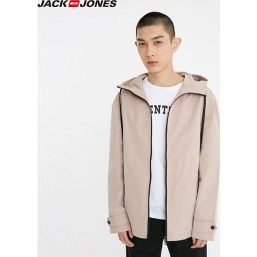 JackJones Mens Multi-colored Pure Color Short Hooded Jacket Basic| 219121512