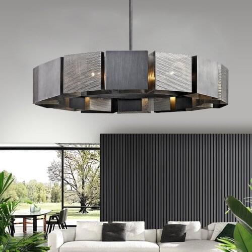 Postmodern minimalist art Chandelier Nordic home decoration Hanging Light hotel lobby light luxury LED Chandelier Lighting