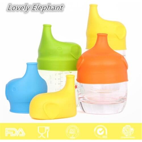 Reusable Anti Overflow Silicone Cup Lid Dust Proof Spillproof silicone sippy lids for Baby Drinking Converts Any Cup