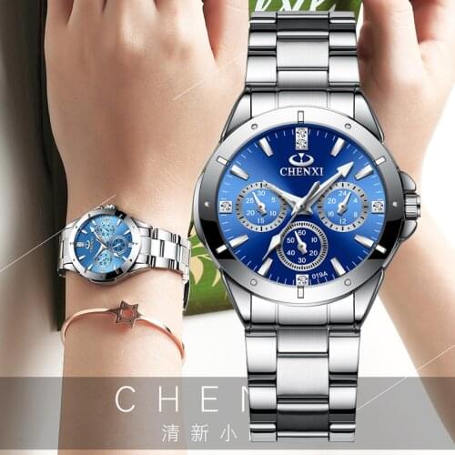 Fashion colors CHENXI Top Brand relogio Luxury Womens Casual watches waterproof watch women fashion Dress Rhinestone watch 2021