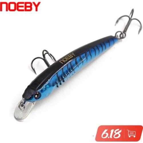 NOEBY Floating Minnow Fishing Lure 80mm 7g Swimbait Wobblers Hard Artificial Bait for Pike 9106 Jerkbait Winter Fishing Lures