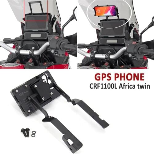 NEW Motorcycle Accessories Front Phone Stand Holder Phone GPS Navigaton Plate Bracket For HONDA CRF1100L AFRICA TWIN 2020