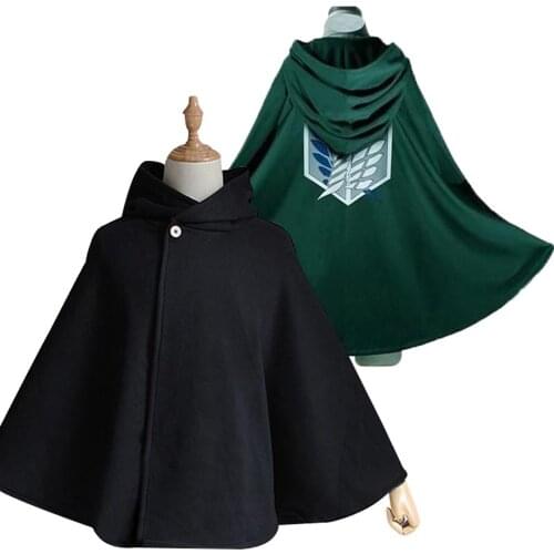 Fashion Anime no Kyojin Cloak Cape Clothes Cosplay Costume Fantasia Attack on Titan Plus Free Shipping