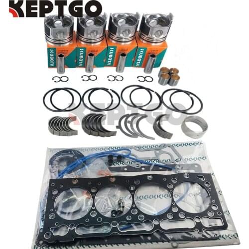 Overhaul Rebuild Kit V1505 V1505-E V1505T For Kubota B3200HSD B3300S Tractor KX71H KX91-2 Bobcat