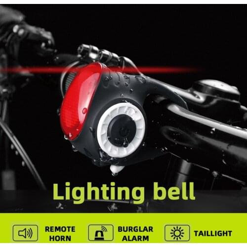 MEILAN Bike Bicycle Taillight Remote Control Electric Bell Horn Anti-Theft Alarm MTB Road Cyling Bicycle electric bell