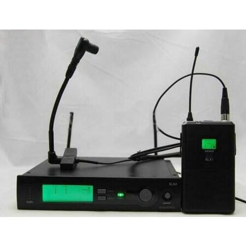 SLX14 WB98 UHF Professional Karaoke Wireless Microphone System with SLX Bodypack Transmitter BETA98 H/C Lavalier Clip Mic