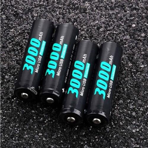Soshine 18650 3.7V 3000mAh Protected Li-ion Rechargeable Battery with Built-in USB Port (4pcs)
