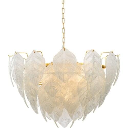 Glass leaf pendant lights modern fashion LED glass pendant lamp for living room dining room decorative lighting mx10291621