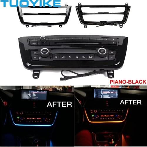 Radio Trim LED Dashboard Center Console AC Panel Atmosphere Light With Blue Orange Dual Color For BMW 3 & 4 SERIES F30 F35 M3 M4