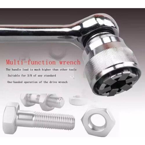 Universal socket 3/8 wrench Multifunctional ratchet quick wrench wrench head