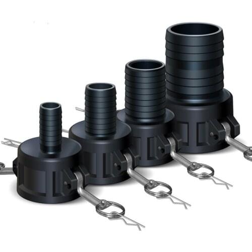 Thicken Quick Connector plastic Camlock to 1 inch 2 inch Hose fittings IBC Tank Adapter Water Tank Connector
