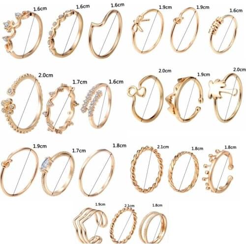 QIMING All Size Women 's Toe Ring Girls Female Cheap Statement Jewelry Golden Knuckle Midi Rings CZ Crystal Minimalist Ring Gift