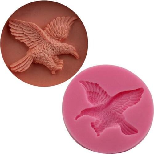 1 Piece 3D Silicone West Point Mold Pink Animal Eagle Baking DIY Cake Mold New Style Hot Selling