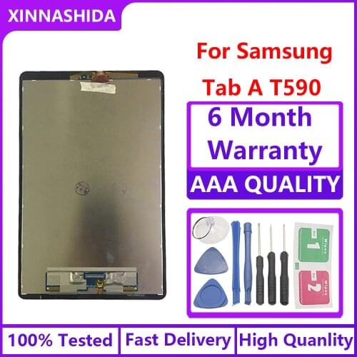 100% Tested Working LCD Display Panel Screen Monitor Touch Screen Assembly For Samsung Galaxy Tab A2 T590 T595 SM-T595 SM-T590